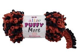 Пряжа ALIZE Puffi More 100гр 11,5 м 6262 Терракот