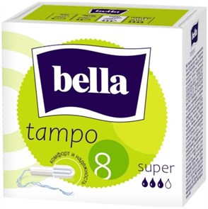 Тампоны Bella Premium Comfort Super Plus без аппликатора 8 шт