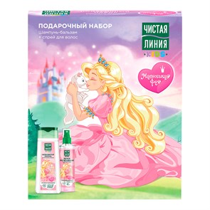 Подарочный набор детский Чистая линия KIDS Маленькая фея ш+спрей/волос