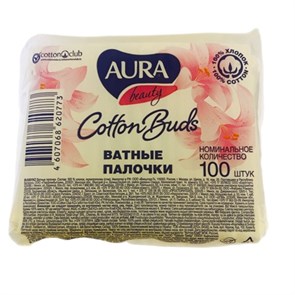 Ватные палочки 100 шт AURA beauty