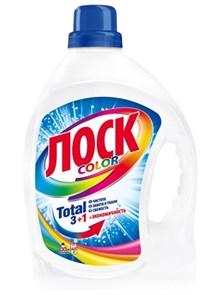 Гель для стирки Лоск колор Total 3 в1 1,95 л 1158186