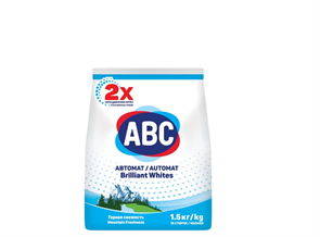 Порошок стиральный ABC автомат для белого 1,5 кг