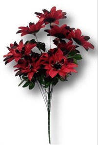 Цветы искуственные Георгина букет 13 голов 946/640 80 см
