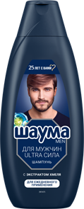 Шампунь для волос мужской Шаума Ultra СИЛА 360 мл