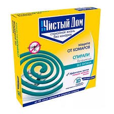 Спирали от комаров 10 шт Чистый Дом