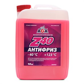 Антифриз красный 10л. AGA-Z40