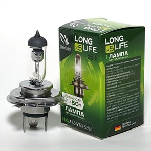 Лампа авто Н4 12v/60-55W P43t LONG LIFE