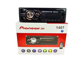 Автомагнитола Pioneer ok LED-1407 1USB BT,TF,FM,ISO,2RCA