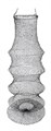 Садок рыбацкий сетка 4 кольца 90 см в чехле - фото 2770607