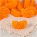 Муляж долька мандарина 1 шт 3,5 см - фото 2784916