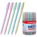 Ручка шариковая ErichKrause Neo Pastel Pearl 0.7 мм синяя - фото 2790467