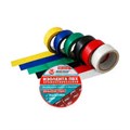 Изолента микс цветов ПВХ 22 мм х 20 м, "MAXIMUM" PVC 04122 1260498 - фото 3756507